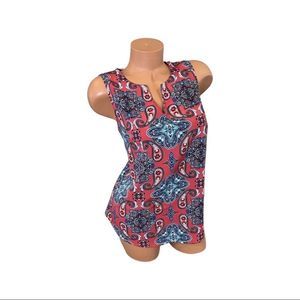VERSE Sleeveless Paisley Blouse / Tank Top